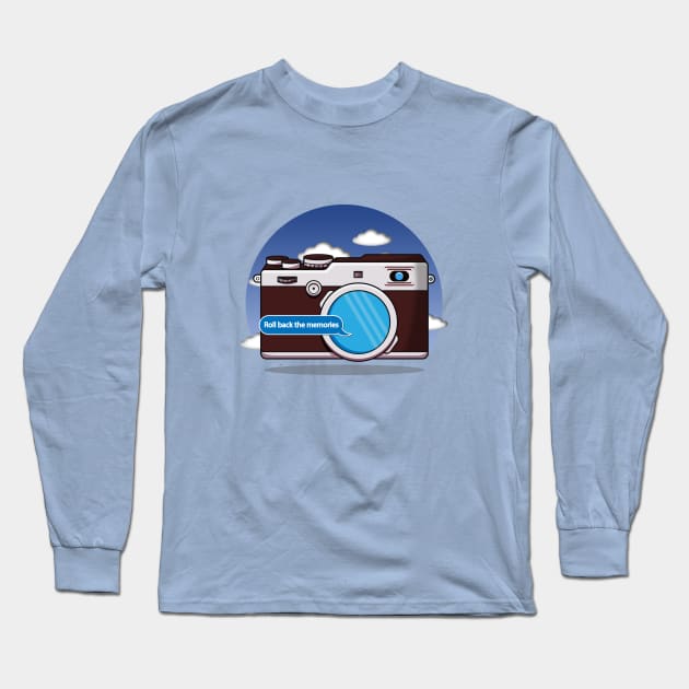 Roll back the memories classic camera design Long Sleeve T-Shirt by It'sMyTime